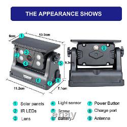 Wireless Solar Magnetic Standby Backup Camera + 5 Monitor for Rear View Reverse