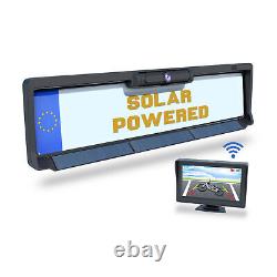 Wireless Solar Powered Reverse Rear View Backup Camera for European Car Frame