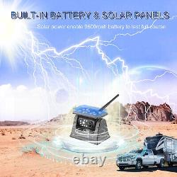 Wireless With Solar Panel/9000mah Rechargeable Battery Backup Rear View Camera