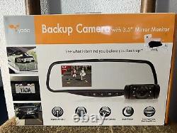 Yada Backup Camera with 3.5 Mirror Monitor Car Rear View Camera New Open Box