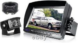 ZEROXCL Wired Backup Camera System Rear View Camera 7''LCD HD Monitor Waterproof